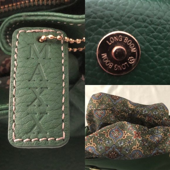 Vintage Maxx New York Leather Bag, Deep Green, New - Picture 4 of 10